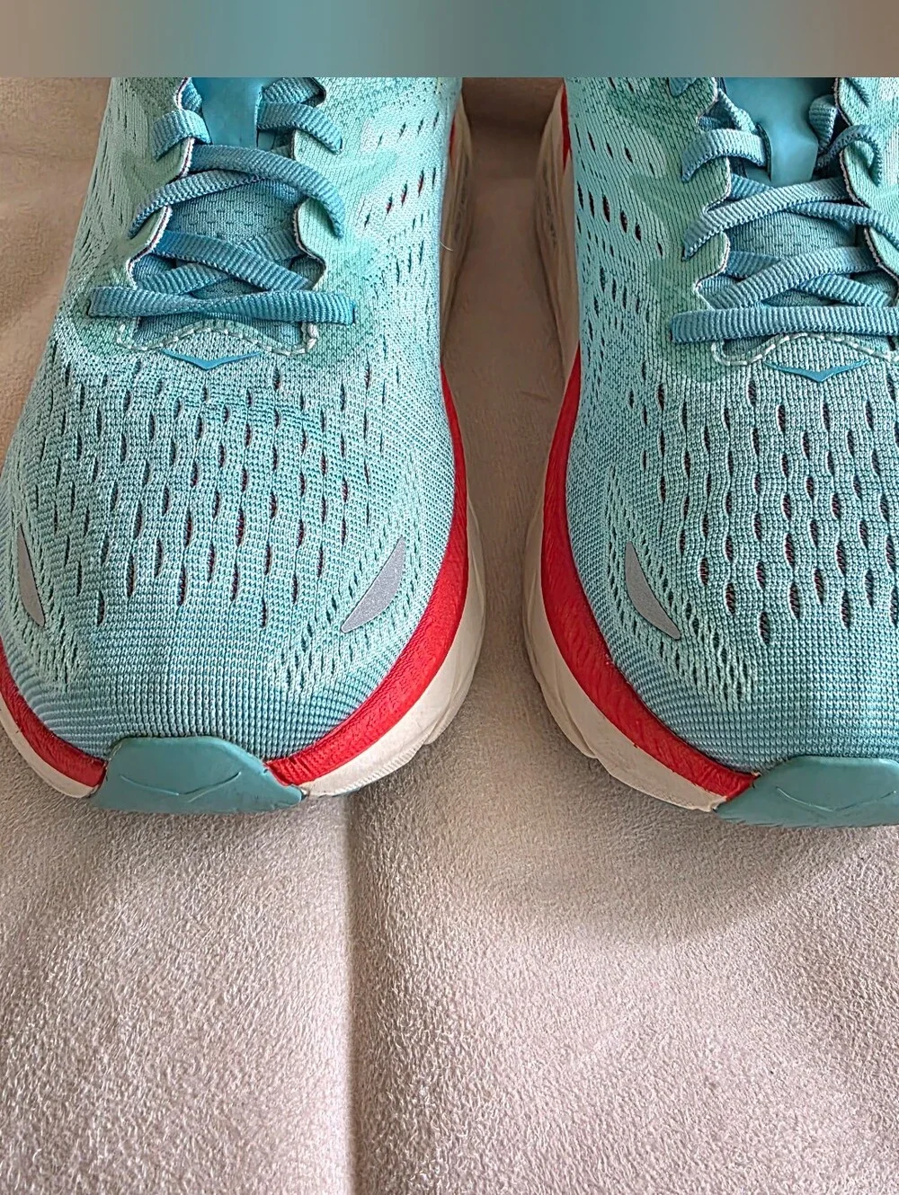 Hoka Women's Running Shoes/Sneakers Teal w/Red Accents Size 9D